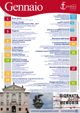 Calendario Eventi del Comune di Gradisca d`Isonzo