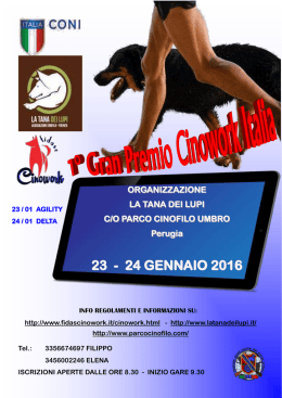 23 - 24 GENNAIO 2016 - Home Page