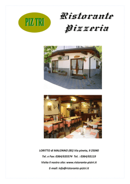 Per i dettagli clicca qui - Ristorante Pizzeria Piz-tri