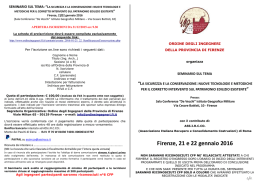 pieghevole con programma degli interventi