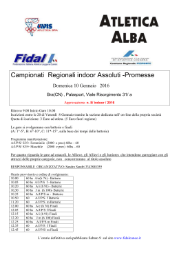 Bra (CN) - Fidal Piemonte