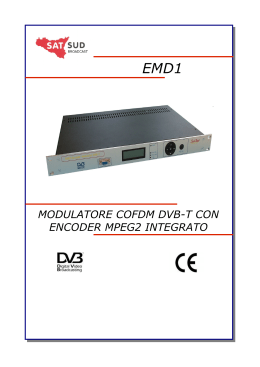 modulatore cofdm dvb-t con encoder mpeg2 integrato