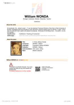 William WONDA - Free