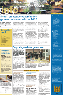 informatiepagina gemeente Staphorst