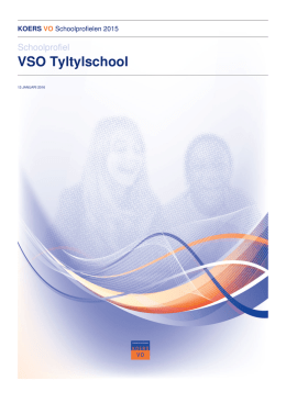 VSO Tyltylschool - KoersVO - Schoolprofielen 2014-2015