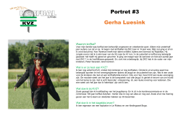 Portret #3 Gerha Luesink - Korfbal Vereniging Zutphen