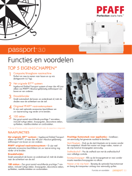 Pfaff Passport 3.0 € 699.00 Meer info