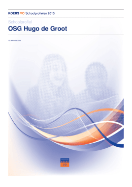 OSG Hugo de Groot - KoersVO - Schoolprofielen 2014-2015
