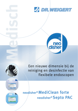 Reiniging van flexibele endoscopen - Veru