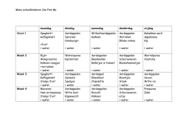 hier het weekmenu januari 2016