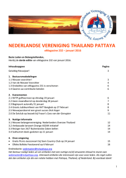 Lees verder - Nederlandse Vereniging in Pattaya