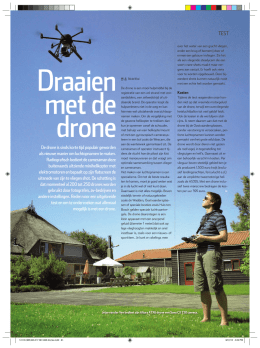 Test Drones voor vakblad Broadcast Magazine