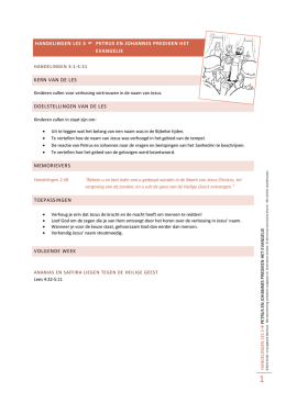 Petrus en Johannes prediken het Evangelie