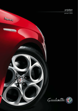 prijslijst - Alfa Romeo Nederland