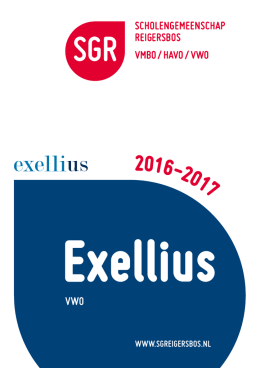 Exellius (vwo) 2016-2017 - Scholengemeenschap Reigersbos