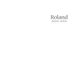 Roland - Uitvaart Verlinde
