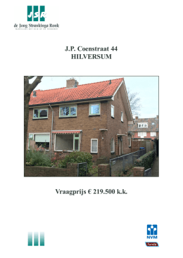 J.P. Coenstraat 44 HILVERSUM