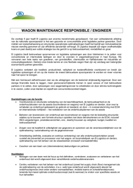 WAGON MAINTENANCE RESPONSIBLE / ENGINEER