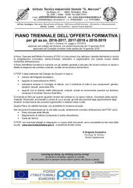 Piano Offerta Formativa 2016-19
