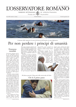 L`O S S E RVATOR E ROMANO