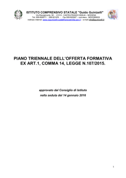 PIANO TRIENNALE DELL`OFFERTA FORMATIVA EX