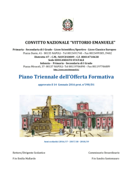 Piano Triennale dell`Offerta Formativa