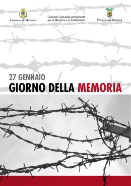 "Giorno della memoria" a Modena