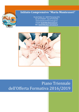 Piano Triennale dell`Offerta Formativa 2016/2019