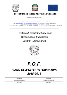 Pof a.s. 2014-2015 - "Buonarroti"