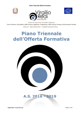 Piano Triennale dell`Offerta Formativa