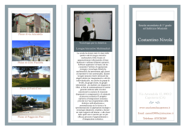 Brochure iscrizioni 15 16 - Scuola Media Nivola Capoterra