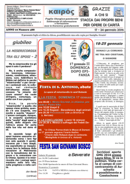 καιρός - Comunità Pastorale `Beata Vergine Maria`