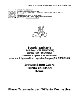 Piano Triennale dell`Offerta Formativa