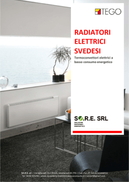 RADIATORI ELETTRICI SVEDESI - Funzionamento Radiatori svedesi