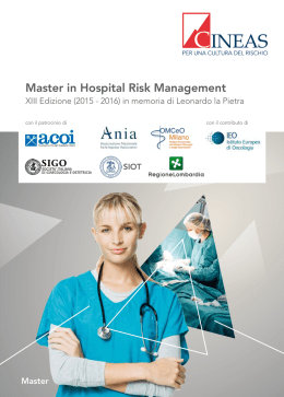 Master in Hospital Risk Management