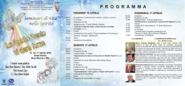 Programma 2016 - Rinnovamento Carismatico Cattolico San