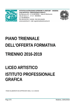 PIANO TRIENNALE DELL`OFFERTA FORMATIVA