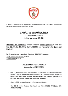 CARPI-SAMPDORIA Serie A