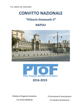 CONVITTO NAZIONALE “Vittorio Emanuele II” NAPOLI 2016-2019