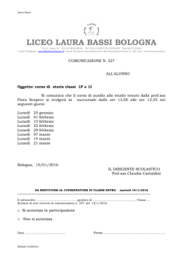 LICEO LAURA BASSI BOLOGNA