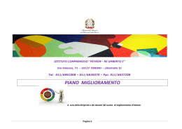 PIANO MIGLIORAMENTO