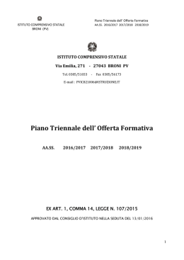 piano triennale dell`offerta formativa (ptof)