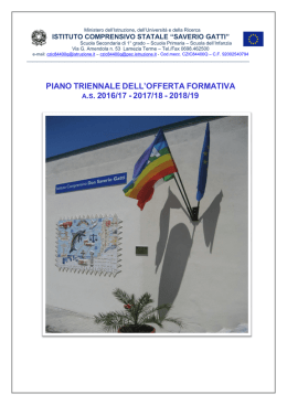 PIANO TRIENNALE DELL`OFFERTA FORMATIVA A.S. 2016/17
