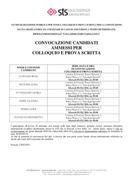 leggi l`allegato - STS Multiservizi