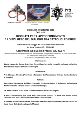 Arcidiocesi di Bologna Associazione Amicizia Ebraico Cristiana.pages