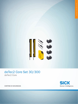 deTec2 Core deTec2 Core Set 30/300, Scheda tecnica online