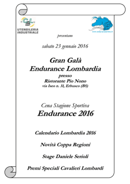 Endurance 2016 - enduranceonline.it