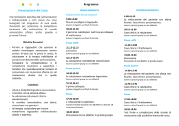 locandina afasia corso base, 30-31 gennaio 2016