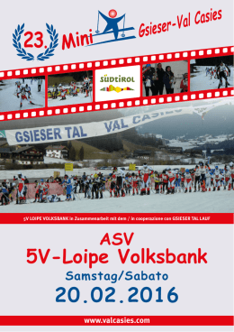 5V-Loipe Volksbank - Gsieser Tal Lauf