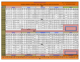 New Timetable 2015 - Bagamoyo Secondary School